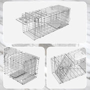 Trap Humane Possum Cage Live Animal Safe Catch Rabbit Cat Hare Fox Bird V63-833601