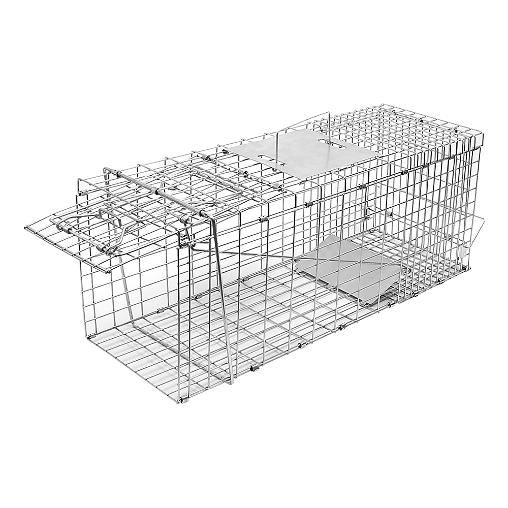 Trap Humane Possum Cage Live Animal Safe Catch Rabbit Cat Hare Fox Bird V63-833601