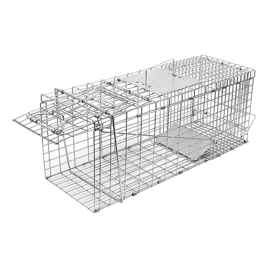 Trap Humane Possum Cage Live Animal Safe Catch Rabbit Cat Hare Fox Bird V63-833601