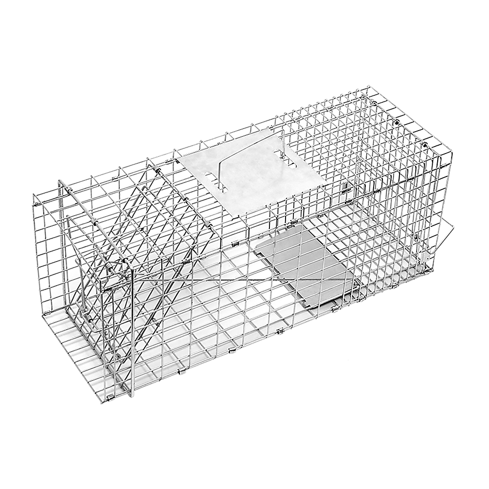 Trap Humane Possum Cage Live Animal Safe Catch Rabbit Cat Hare Fox Bird V63-833601