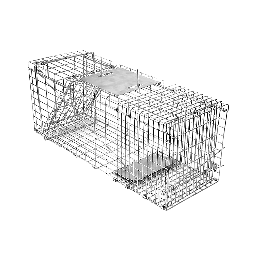 Trap Humane Possum Cage Live Animal Safe Catch Rabbit Cat Hare Fox Bird V63-833601