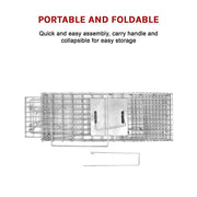 Trap Humane Possum Cage Live Animal Safe Catch Rabbit Cat Hare Fox Bird V63-833601
