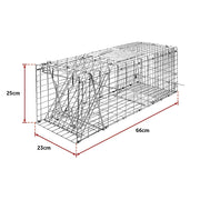 Trap Humane Possum Cage Live Animal Safe Catch Rabbit Cat Hare Fox Bird V63-833601