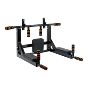 Heavy Duty Wall Mounted Power Station Pull Up Dip Knee Raise Bar V63-833631