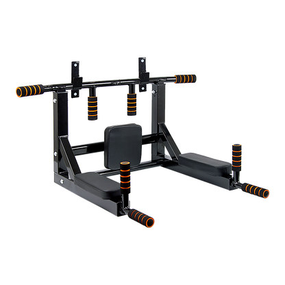 Heavy Duty Wall Mounted Power Station Pull Up Dip Knee Raise Bar V63-833631