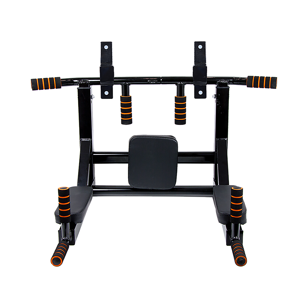 Heavy Duty Wall Mounted Power Station Pull Up Dip Knee Raise Bar V63-833631
