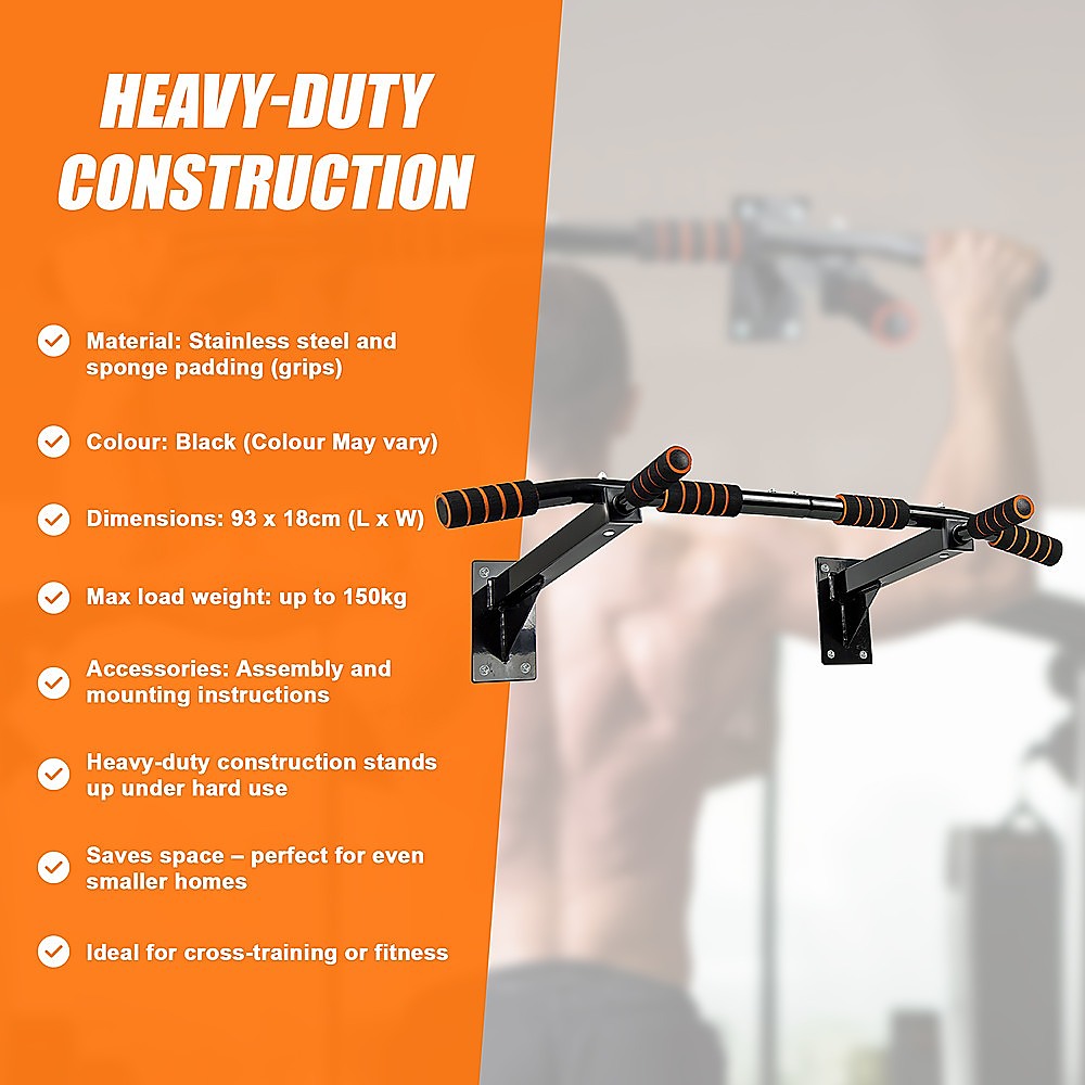 Heavy Duty Pull Up Bar Home Gym Chin Up Bar Wall Ceiling Mount V63-833641