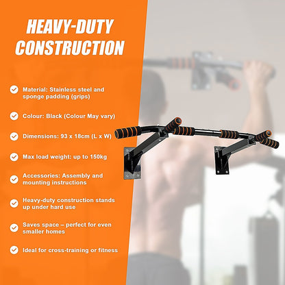Heavy Duty Pull Up Bar Home Gym Chin Up Bar Wall Ceiling Mount V63-833641