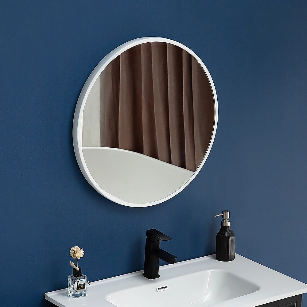80cm Round Wall Mirror Bathroom Makeup Mirror by Della Francesca V63-833691