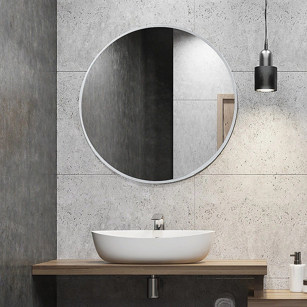 80cm Round Wall Mirror Bathroom Makeup Mirror by Della Francesca V63-833691