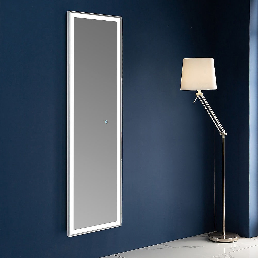 LED Full Length Mirror Standing Floor Makeup Wall Light Mirror 1.6M V63-833711