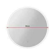 50cm LED Wall Mirror Bathroom Mirrors Light Decor Round V63-833731