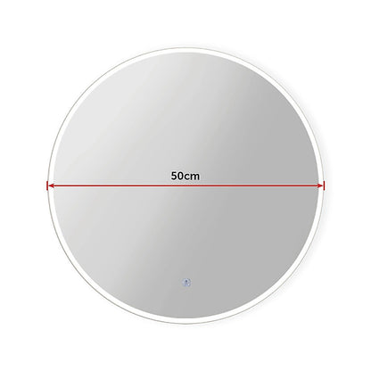 50cm LED Wall Mirror Bathroom Mirrors Light Decor Round V63-833731
