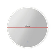 60cm LED Wall Mirror Bathroom Mirrors Light Decor Round V63-833741