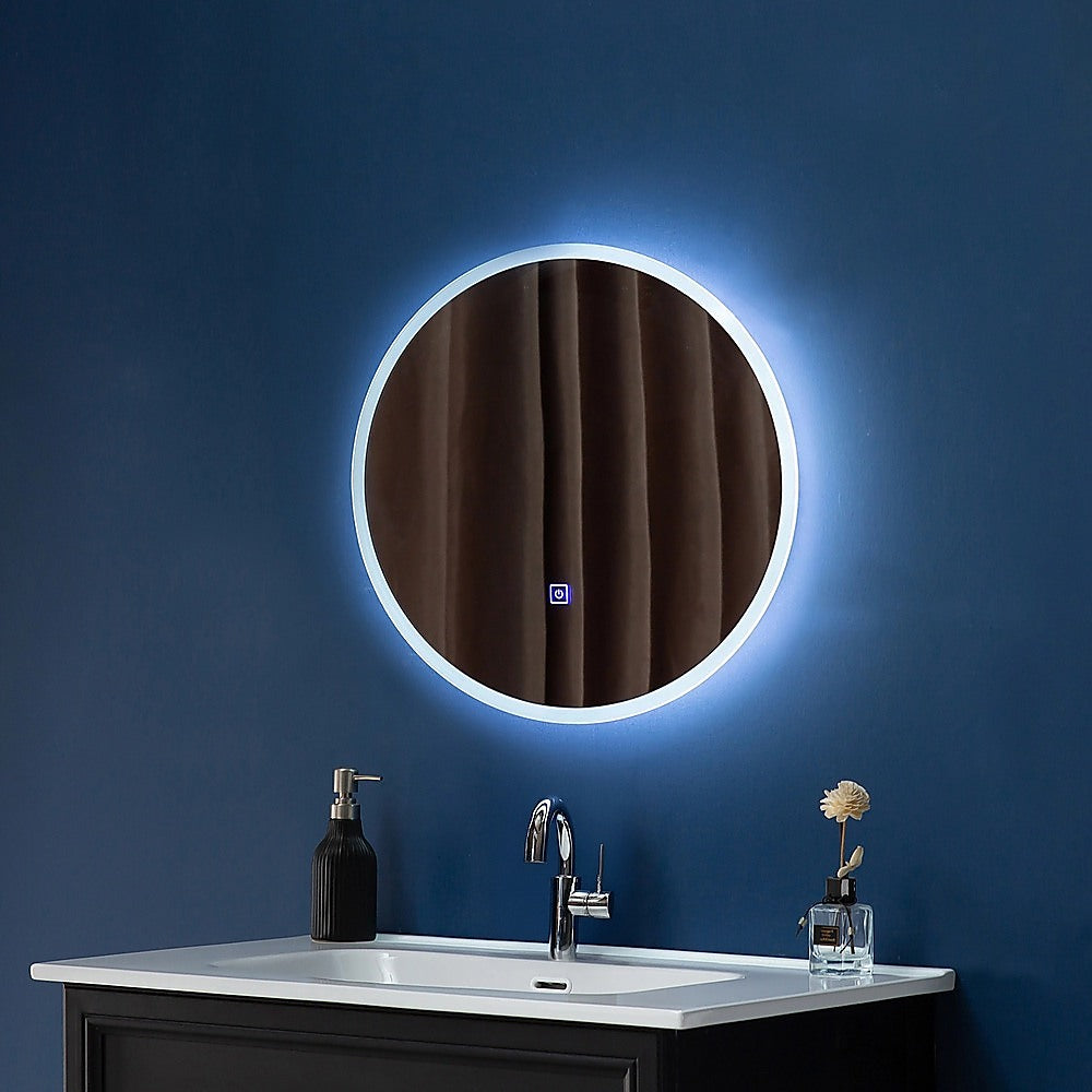 70cm LED Wall Mirror Bathroom Mirrors Light Decor Round V63-833751
