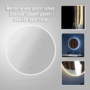 80cm LED Wall Mirror Bathroom Mirrors Light Decor Round V63-833761