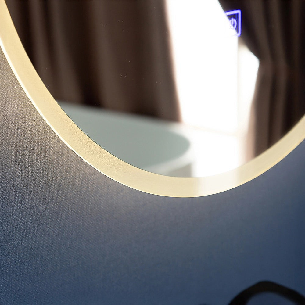 80cm LED Wall Mirror Bathroom Mirrors Light Decor Round V63-833761