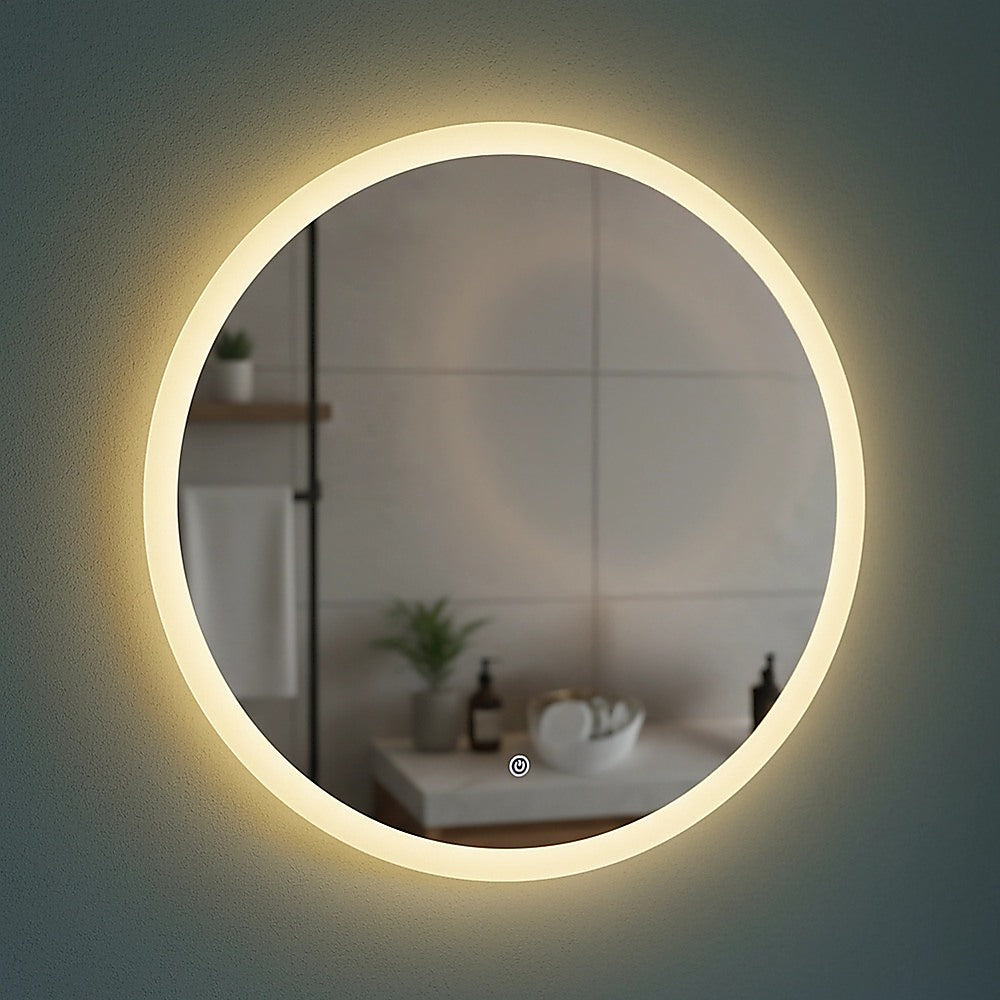 90cm LED Wall Mirror Bathroom Mirrors Light Decor Round V63-833771