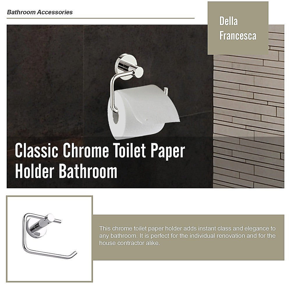 Classic Chrome Toilet Paper Holder Bathroom V63-833851