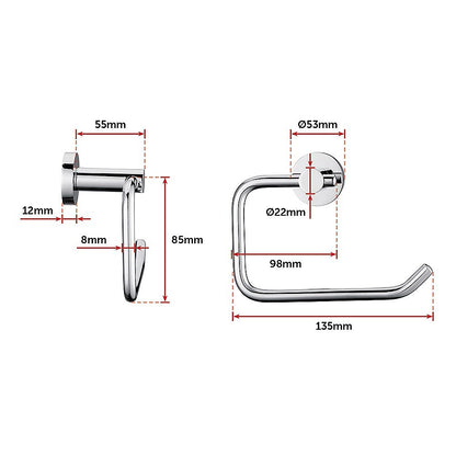 Classic Chrome Toilet Paper Holder Bathroom V63-833851
