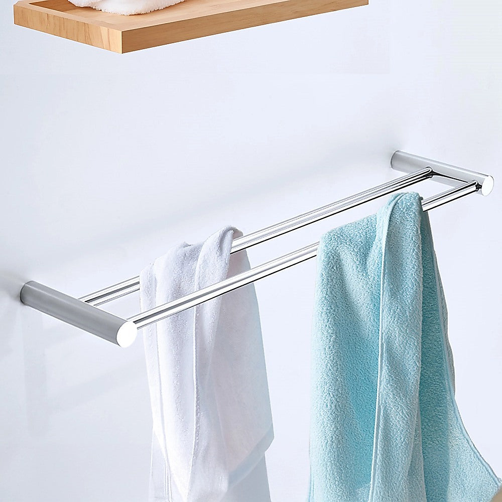 Double Towel Rail Grade 304 Stainless Steel 620mm V63-833921