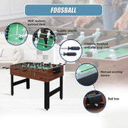 4FT 3-in-1 Games Foosball Soccer Hockey Pool Table V63-834011
