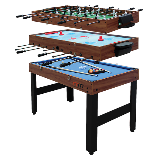 4FT 3-in-1 Games Foosball Soccer Hockey Pool Table V63-834011