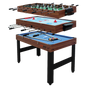 4FT 3-in-1 Games Foosball Soccer Hockey Pool Table V63-834011