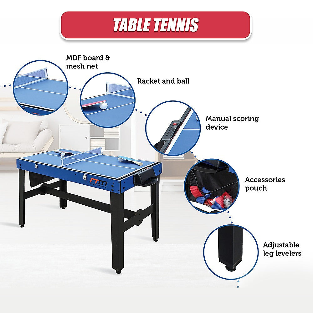 4FT 12-in-1 Combo Games Tables Foosball Soccer Basketball Hockey Pool Table Tennis V63-834021
