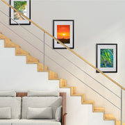 Photo Frames Collage Black A3 Picture Frame Wall Set Home Decor 3PCS V63-834041