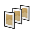 Photo Frames Collage Black A3 Picture Frame Wall Set Home Decor 3PCS V63-834041