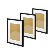 Photo Frames Collage Black A3 Picture Frame Wall Set Home Decor 3PCS V63-834041
