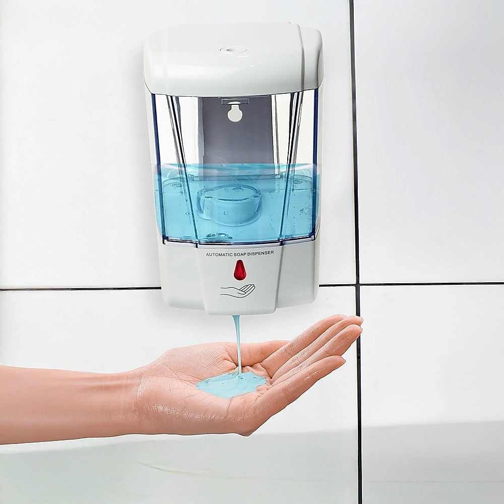 Automatic Liquid Soap/Alcohol Sanitizer Dispenser 700ML Hands-Free Sensor Wall V63-834051