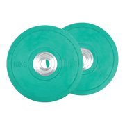Set of 2 x 10KG PRO Olympic Rubber Bumper Weight Plate