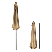9FT Patio Umbrella Outdoor Garden Table Umbrella with 8 Sturdy Ribs V63-834241