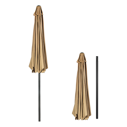 9FT Patio Umbrella Outdoor Garden Table Umbrella with 8 Sturdy Ribs V63-834241