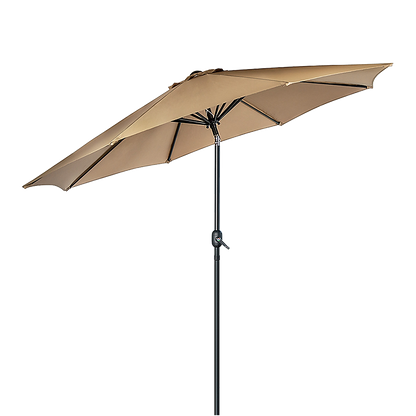 9FT Patio Umbrella Outdoor Garden Table Umbrella with 8 Sturdy Ribs V63-834241