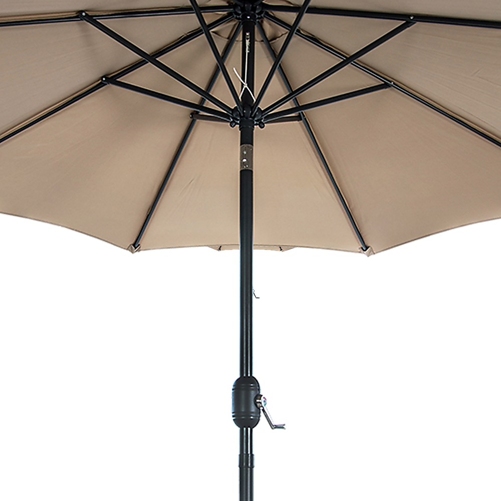 9FT Patio Umbrella Outdoor Garden Table Umbrella with 8 Sturdy Ribs V63-834241
