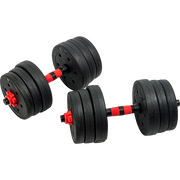 20kg Adjustable Rubber Dumbbell Set Barbell Home GYM Exercise Weights V63-834261