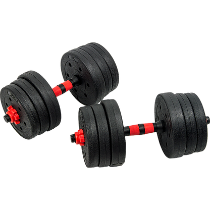 20kg Adjustable Rubber Dumbbell Set Barbell Home GYM Exercise Weights V63-834261