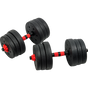 20kg Adjustable Rubber Dumbbell Set Barbell Home GYM Exercise Weights V63-834261