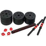 20kg Adjustable Rubber Dumbbell Set Barbell Home GYM Exercise Weights V63-834261