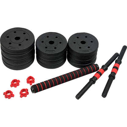 20kg Adjustable Rubber Dumbbell Set Barbell Home GYM Exercise Weights V63-834261