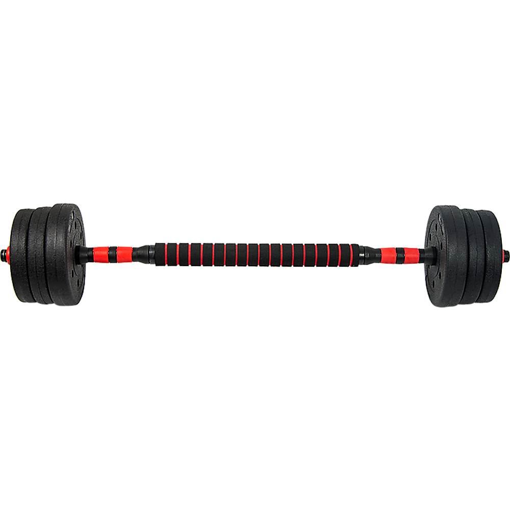 20kg Adjustable Rubber Dumbbell Set Barbell Home GYM Exercise Weights V63-834261