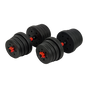 30kg Adjustable Rubber Dumbbell Set Barbell Home GYM Exercise Weights V63-834271