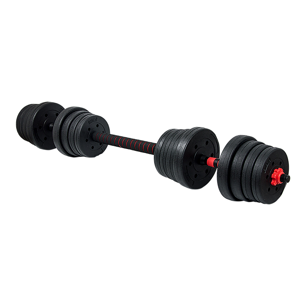 30kg Adjustable Rubber Dumbbell Set Barbell Home GYM Exercise Weights V63-834271