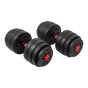 40kg Adjustable Rubber Dumbbell Set Barbell Home GYM Exercise Weights V63-834281