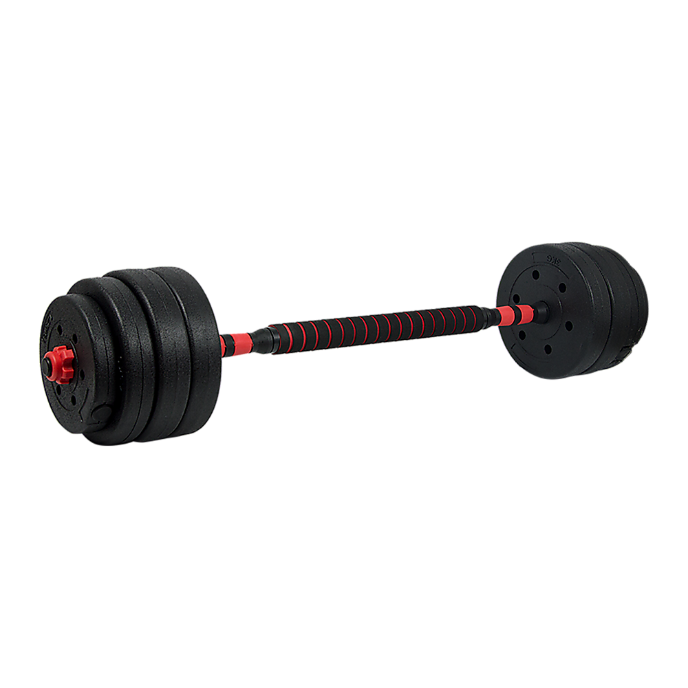 40kg Adjustable Rubber Dumbbell Set Barbell Home GYM Exercise Weights V63-834281