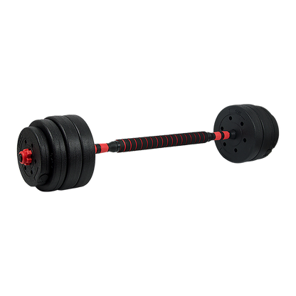 40kg Adjustable Rubber Dumbbell Set Barbell Home GYM Exercise Weights V63-834281