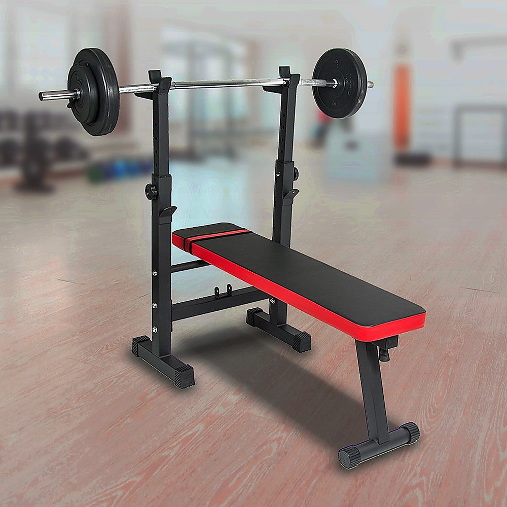 Folding Flat Weight Lifting Bench Body Workout Exercise Machine Home Fitness V63-834301